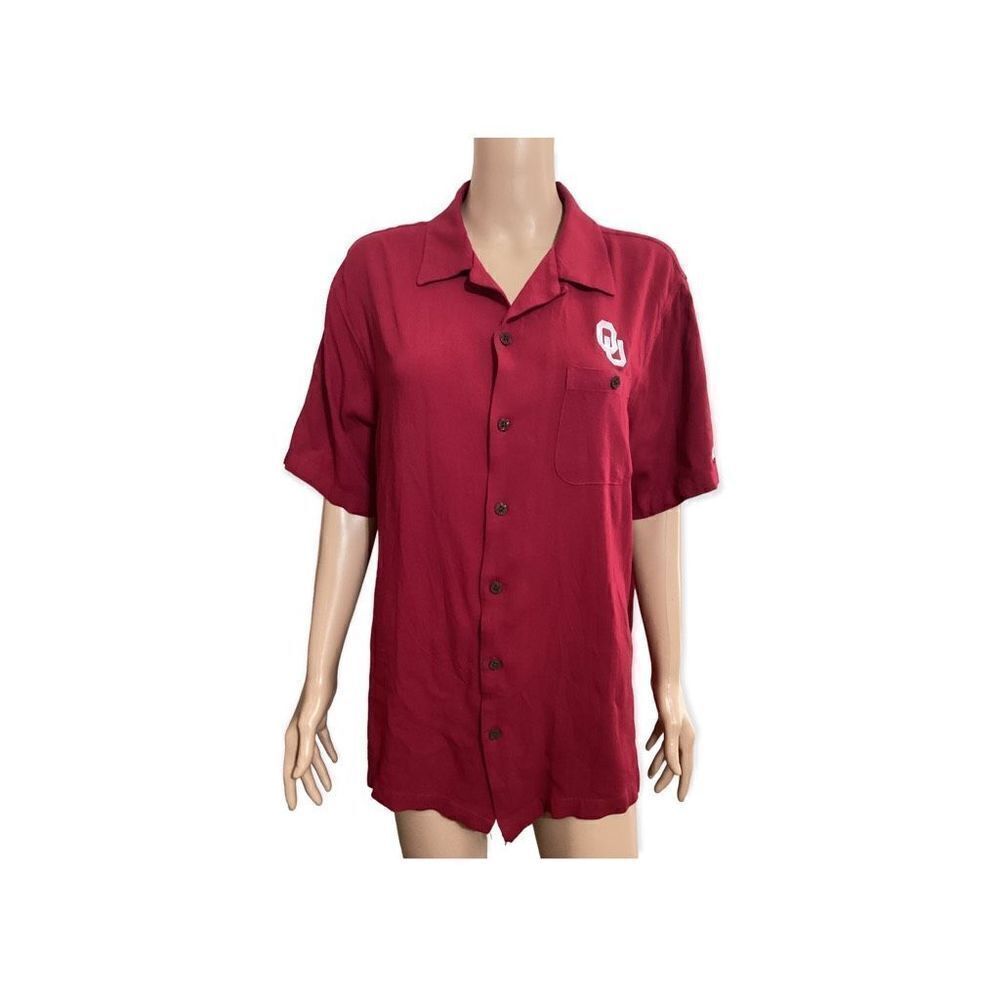OU Oklahoma University Vintage Chili Wear Button Down Shirt XL